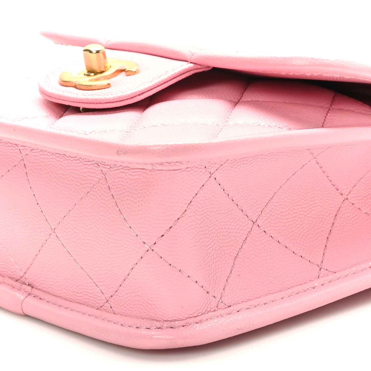 Chanel Caviar School Memory Mini Top Handle Flap Pink 8 of 9