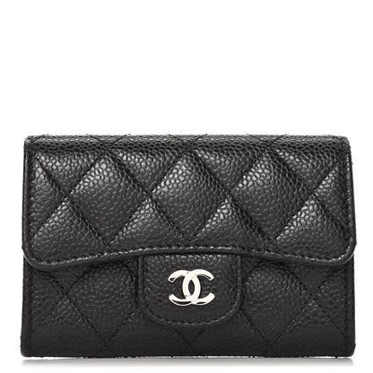 Chanel Caviar Quilted Flap Card Holder Black 1 of 8
