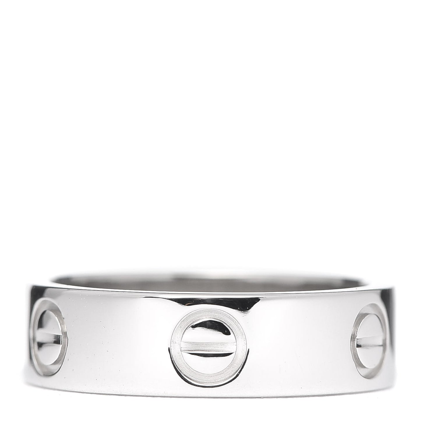 Platinum 5.5mm LOVE Ring 53 6.25