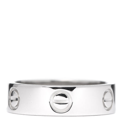 Cartier Platinum 5.5mm LOVE Ring 53 6.25 1 of 6