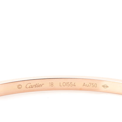 Cartier 18K Pink Gold Small LOVE Bracelet 18 3 of 4
