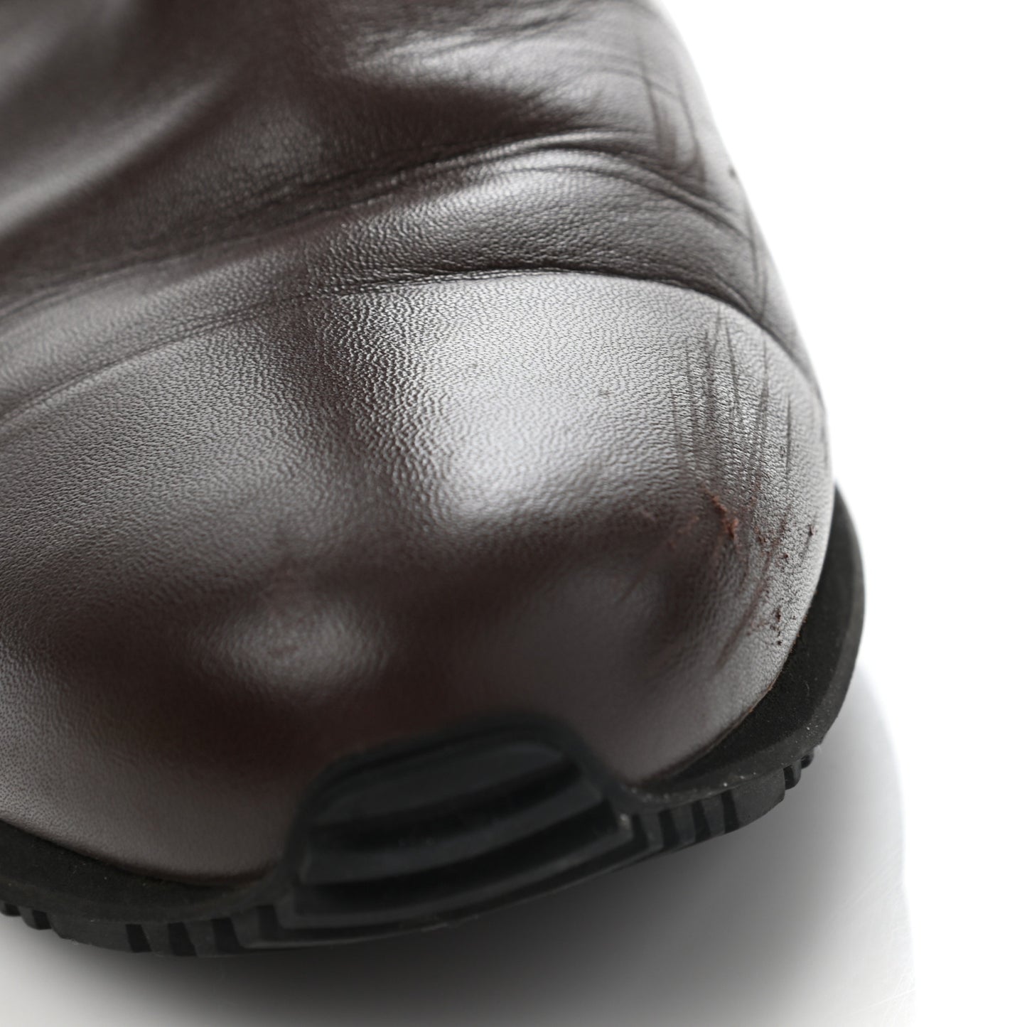 GG Plus Monogram Rabbit Fur Boots 39 Dark Brown