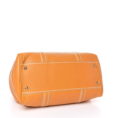 Louis Vuitton Tobago Calfskin Carryall Yellow 4 of 11