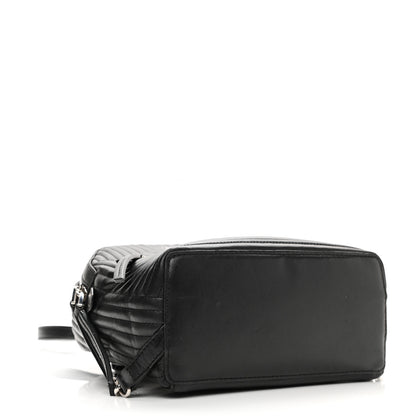 Fendi Shiny Nappa Trapuntata Mini Backpack Black 4 of 11