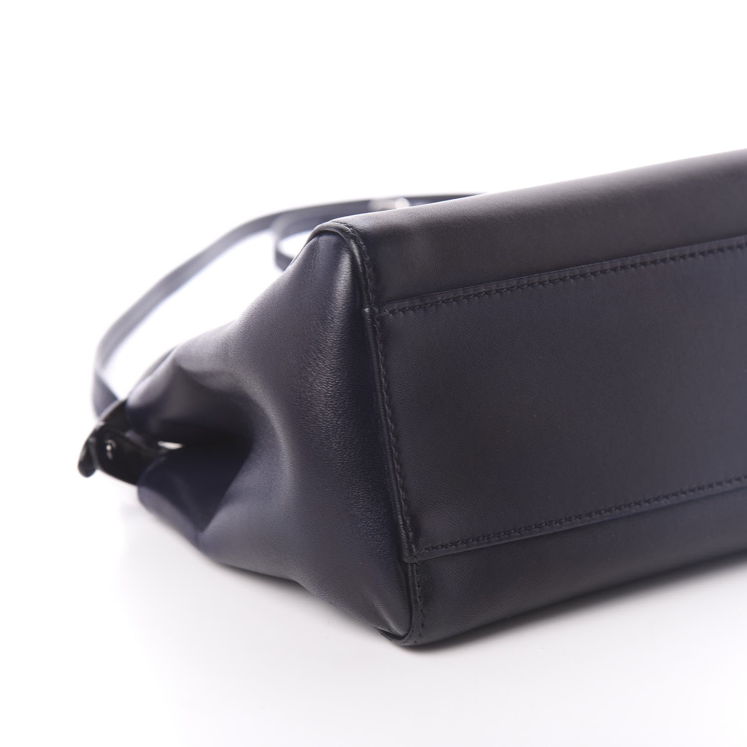 Fendi Nappa Mini Peekaboo Iconic Satchel Dark Blue 8 of 9