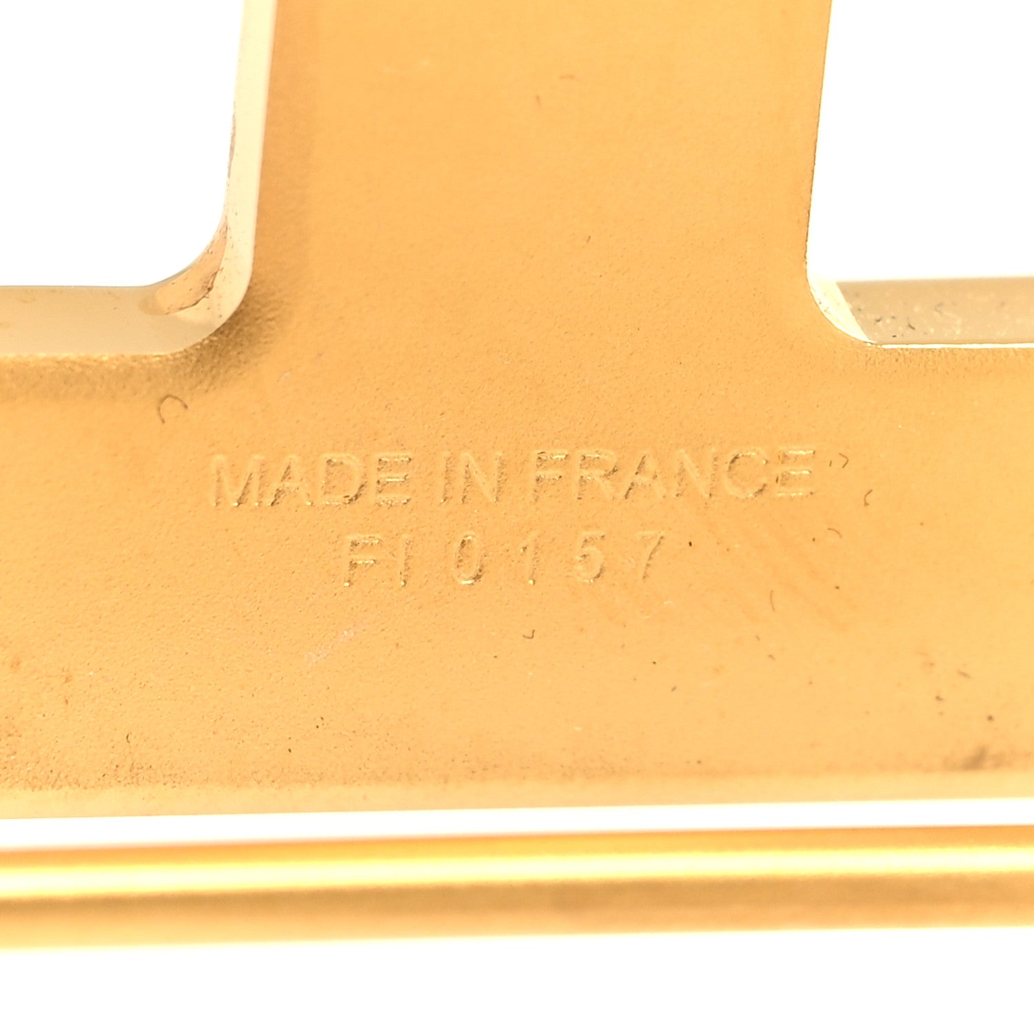 Hermes Polished 32mm H Belt Buckle Gold 4 of 4