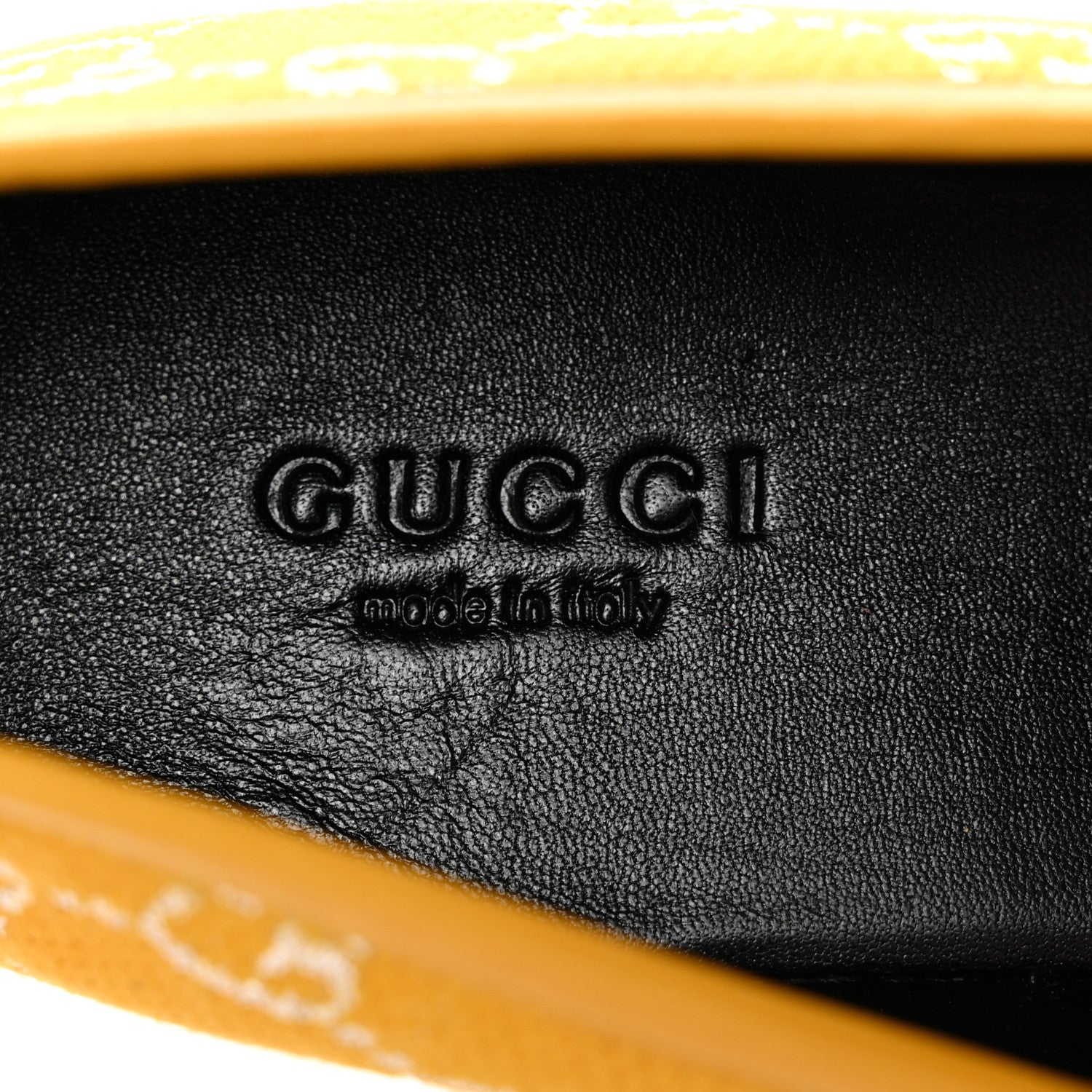 Gucci Canvas Lame GG Monogram Horsebit Womens Jordaan Loafers 36.5 Lemon Silver 7 of 11