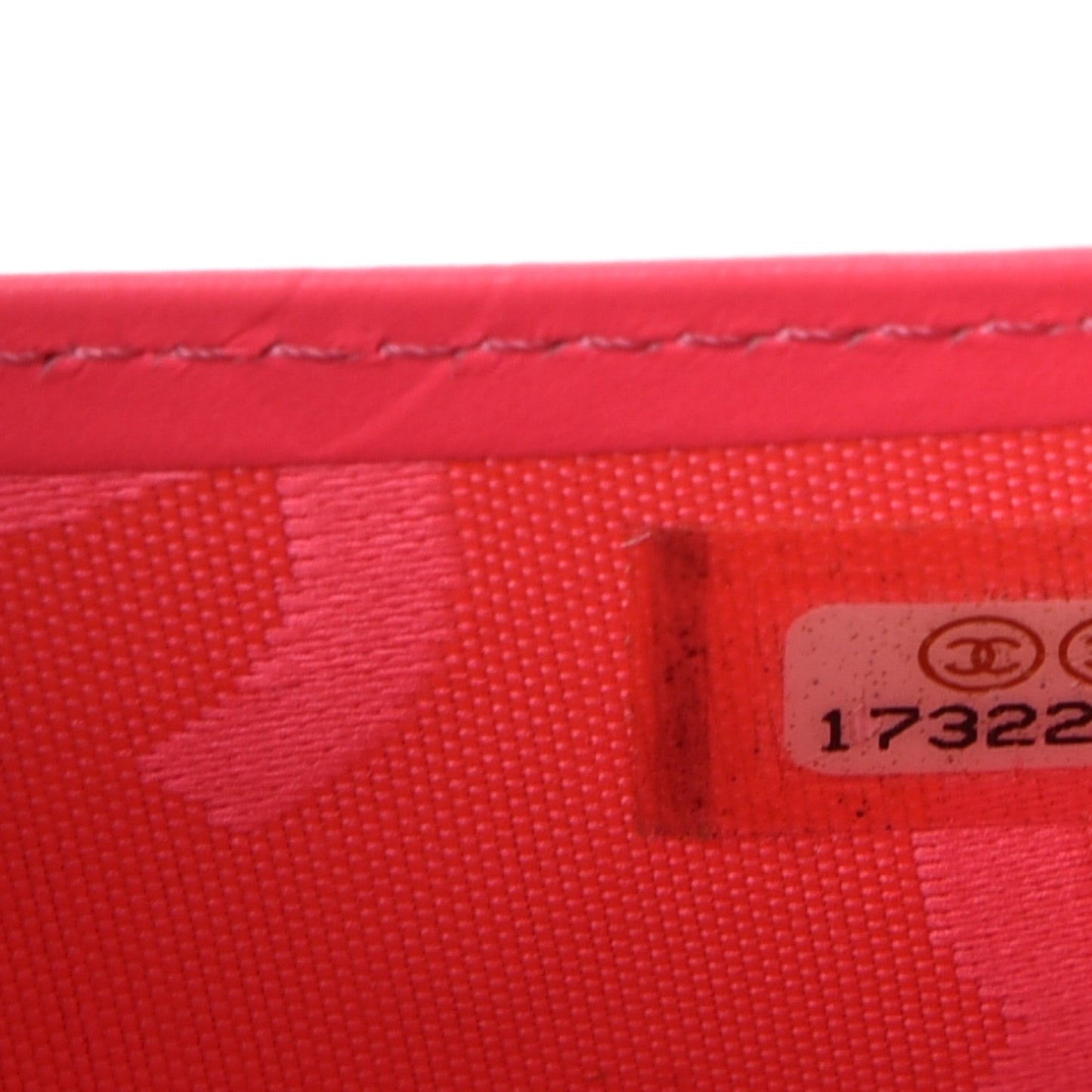 Calfskin Quilted Cambon Yen Wallet Black