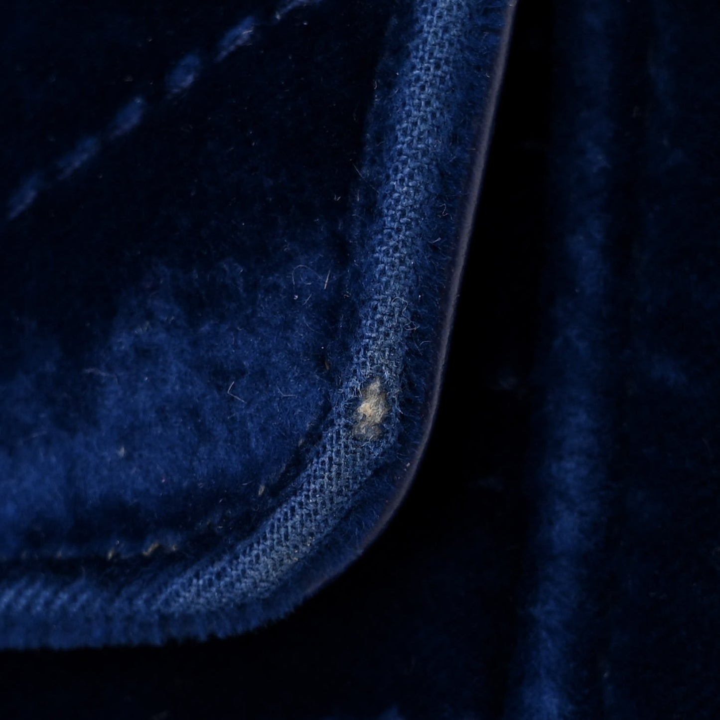 Velvet Matelasse Mini GG Marmont Shoulder Bag Cobalt Blue