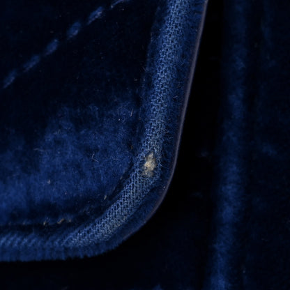 Gucci Velvet Matelasse Mini GG Marmont Shoulder Bag Cobalt Blue 11 of 11