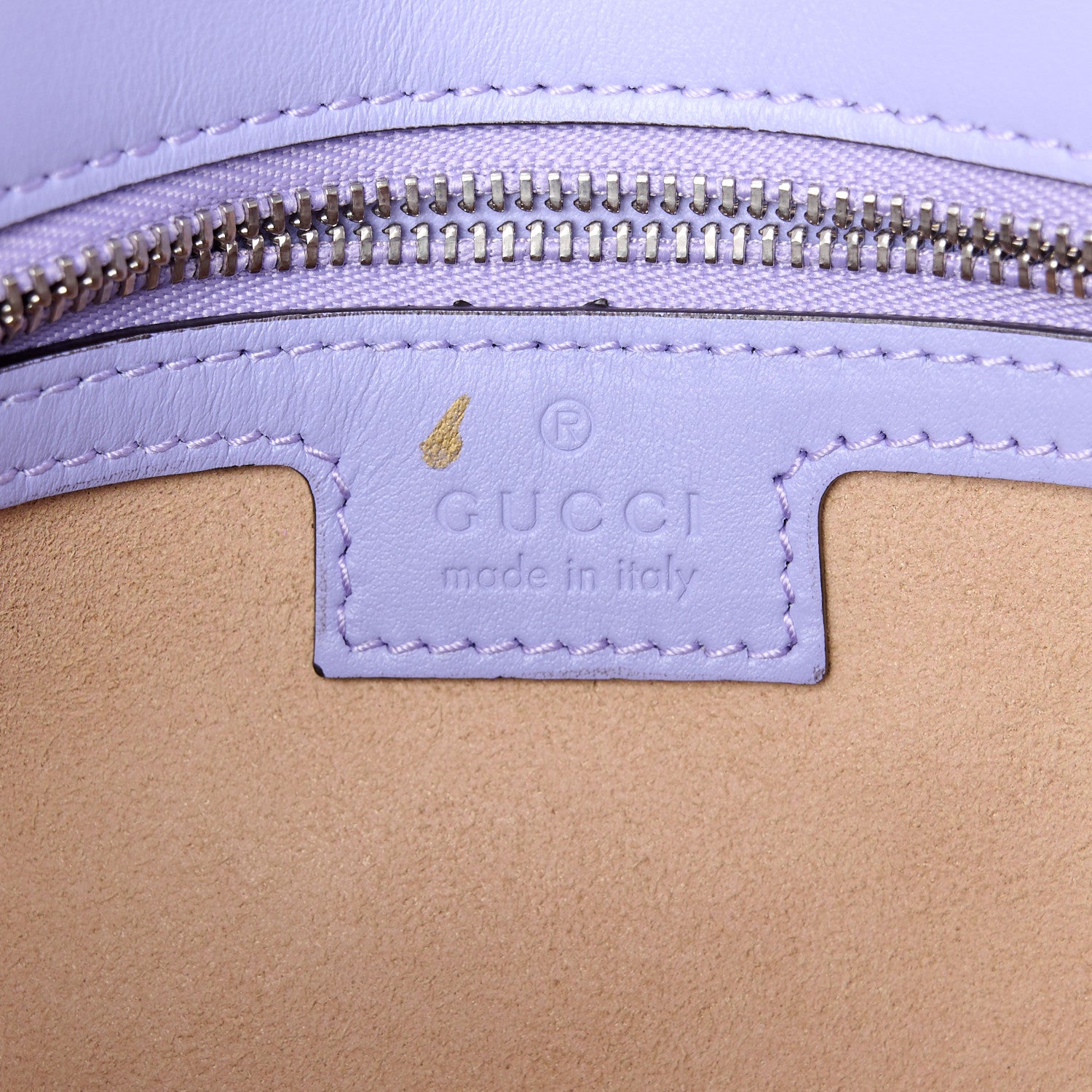 Gucci Calfskin Matelasse Small GG Marmont Shoulder Bag Lapis 6 of 11