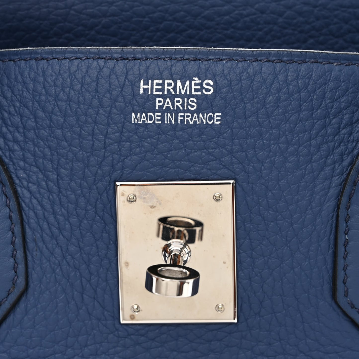 Taurillon Clemence Birkin 35 Bleu Brighton