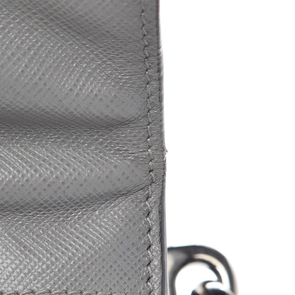 Prada Saffiano Soft Sound Shoulder Bag Marmo Nube 9 of 9