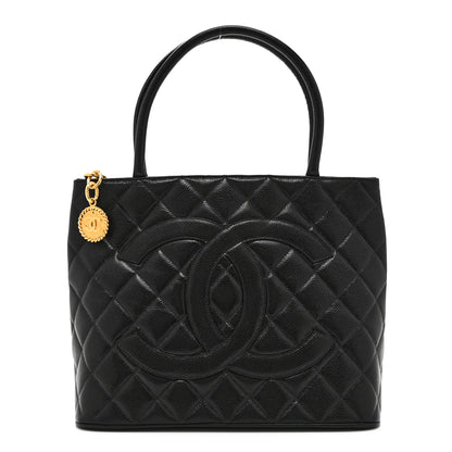 Chanel Caviar Quilted Medallion Tote Black 1 of 10