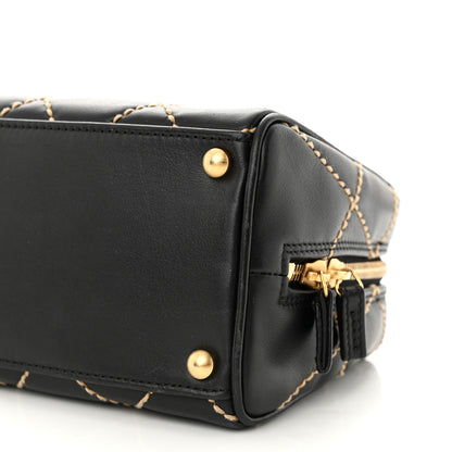 Chanel Calfskin Wild Stitch Chain Bag Black 10 of 10