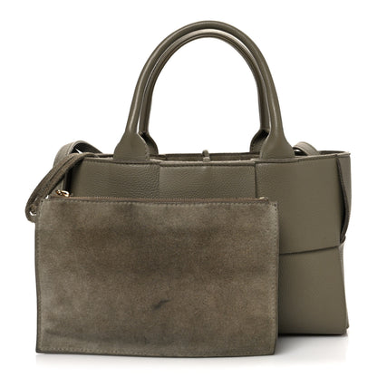 Bottega Veneta Nappa Maxi Intreccio Mini Arco Tote Taupe Grey 3 of 12
