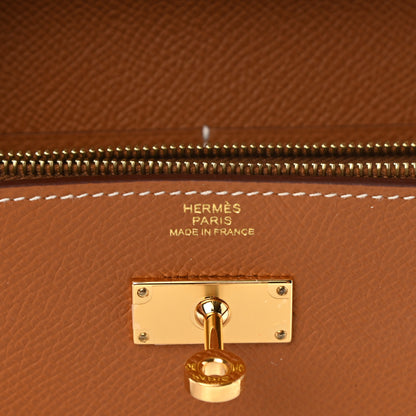 Hermes Epsom Kelly Wallet To Go Gold 6 of 11