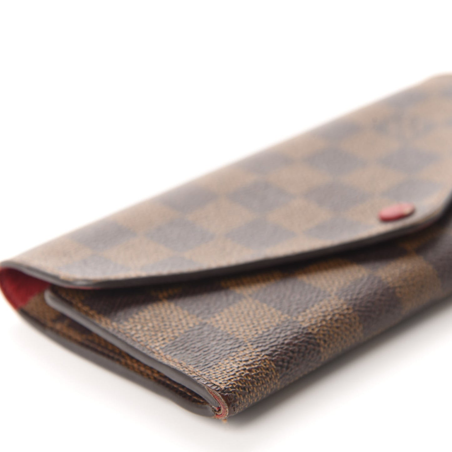 Damier Ebene Josephine Wallet Red