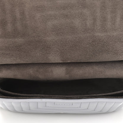Fendi Shiny Nappa Trapuntata Micro Double Baguette Ardesia 5 of 10