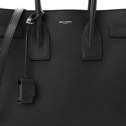 Saint Laurent Grained Calfskin Small Sac De Jour Black 9 of 13