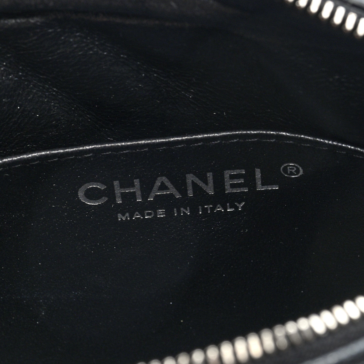 Chanel Caviar Chevron Quilted Camera Case  Black 6 of 10