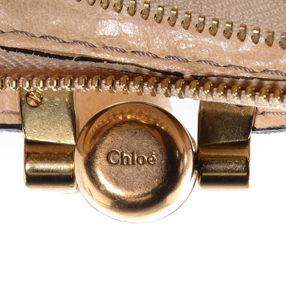 Chloe Leather Heloise Satchel Beige 8 of 9
