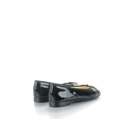 Chanel Patent CC Cap Toe Ballerina Flats 38 Black 4 of 7