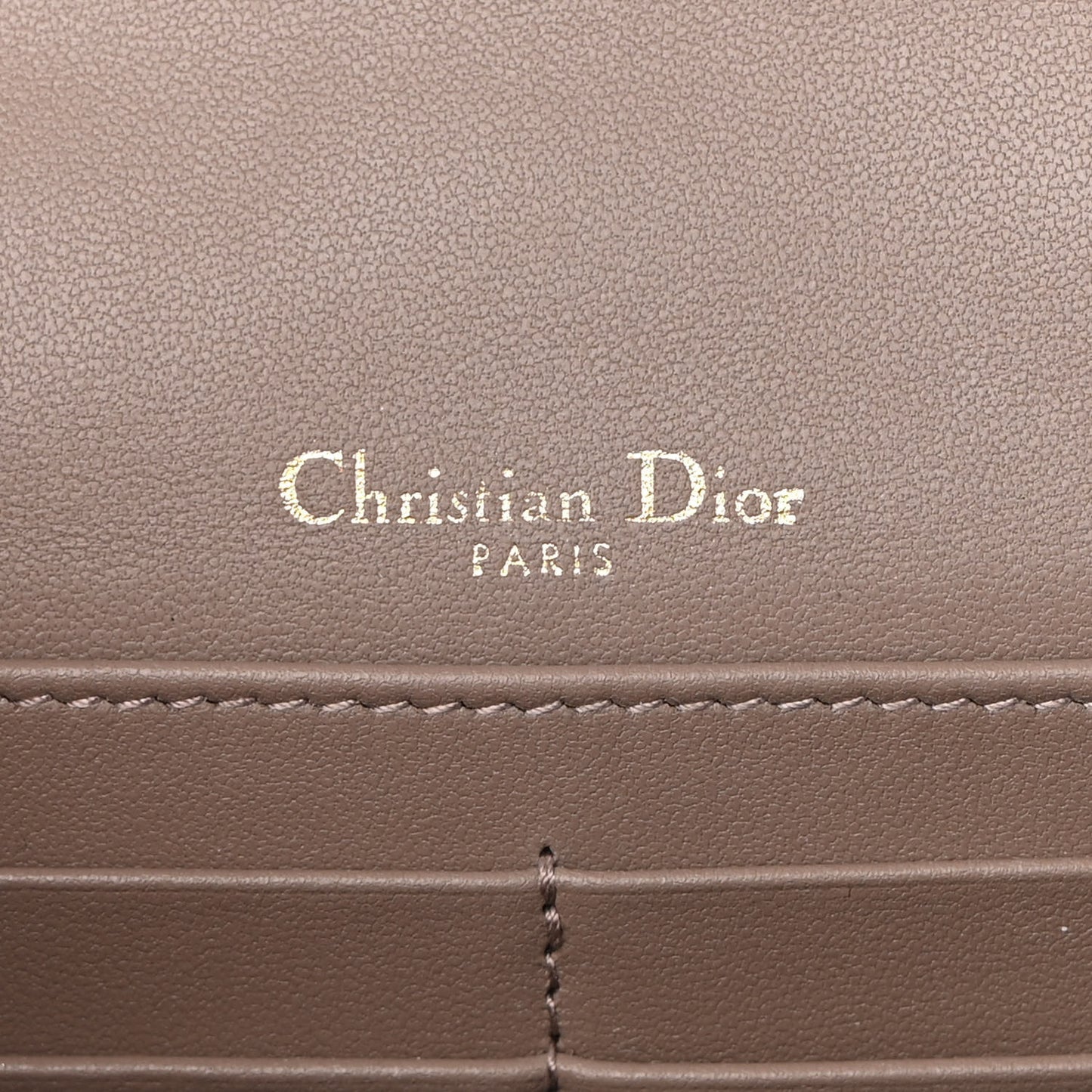 Lambskin Chain Lady Dior Chain Pouch Hazelnut