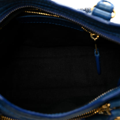 Balenciaga Agneau Giant 12 Gold Hardware Mini City Bleu Lazuli 7 of 13
