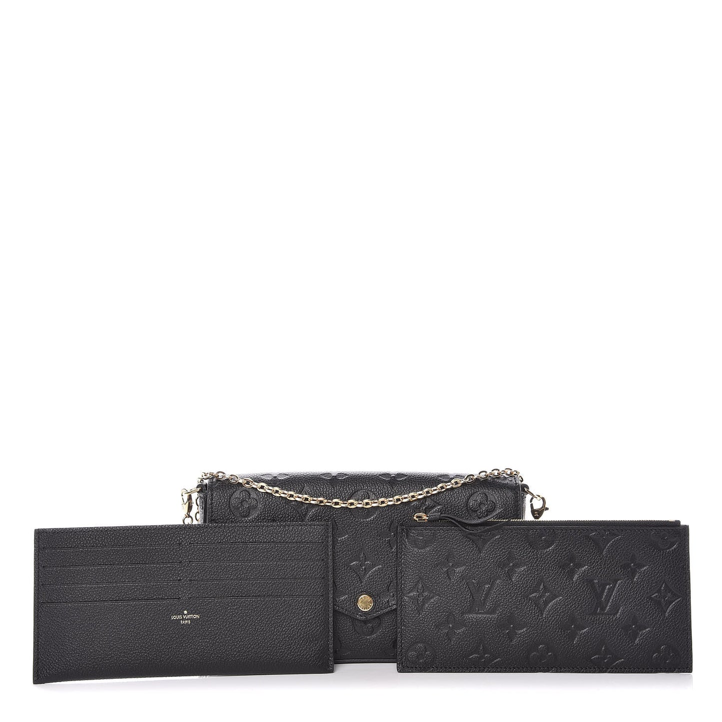 Empreinte Pochette Felicie Chain Wallet Black