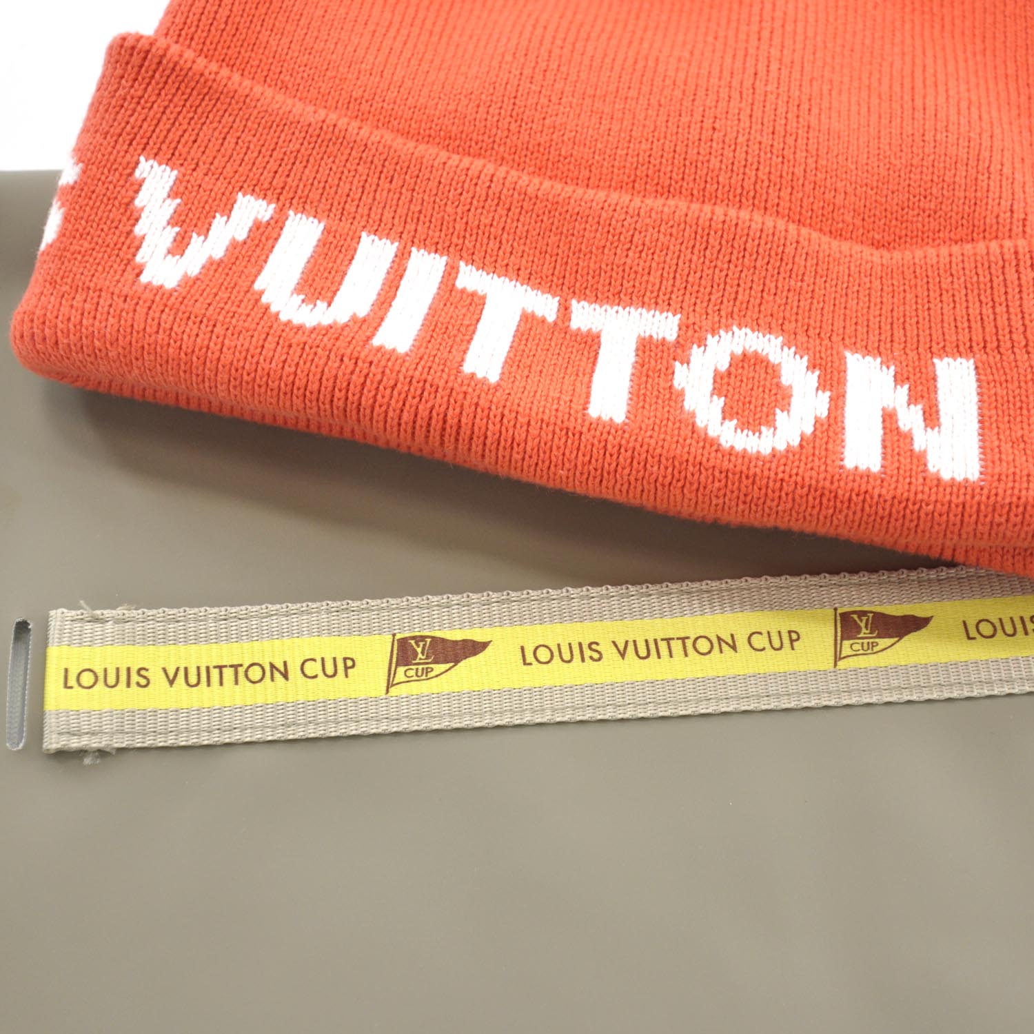 Louis Vuitton Cotton Cashmere Cup Beanie Hat Orange 4 of 4