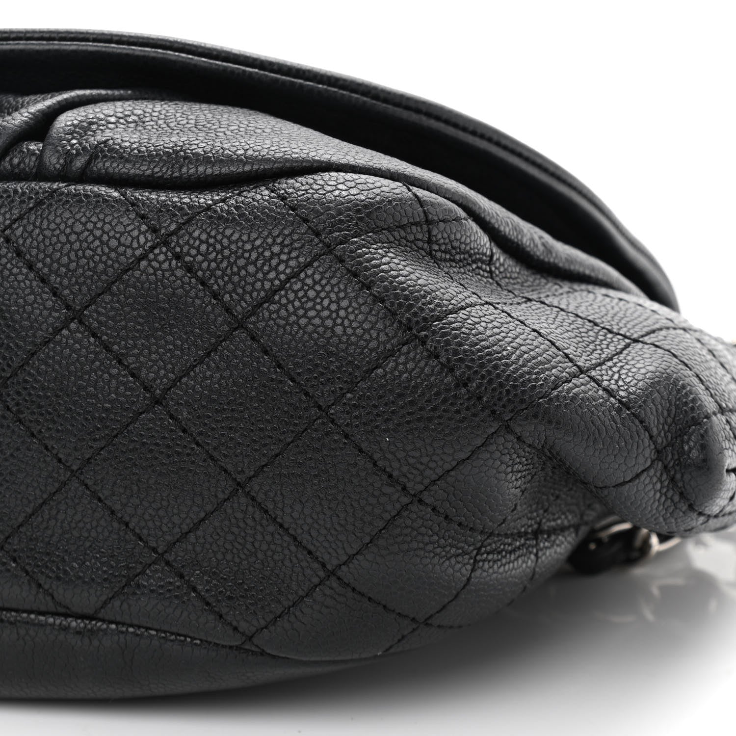 Chanel Caviar Half Moon Large Flap Black 10 of 13