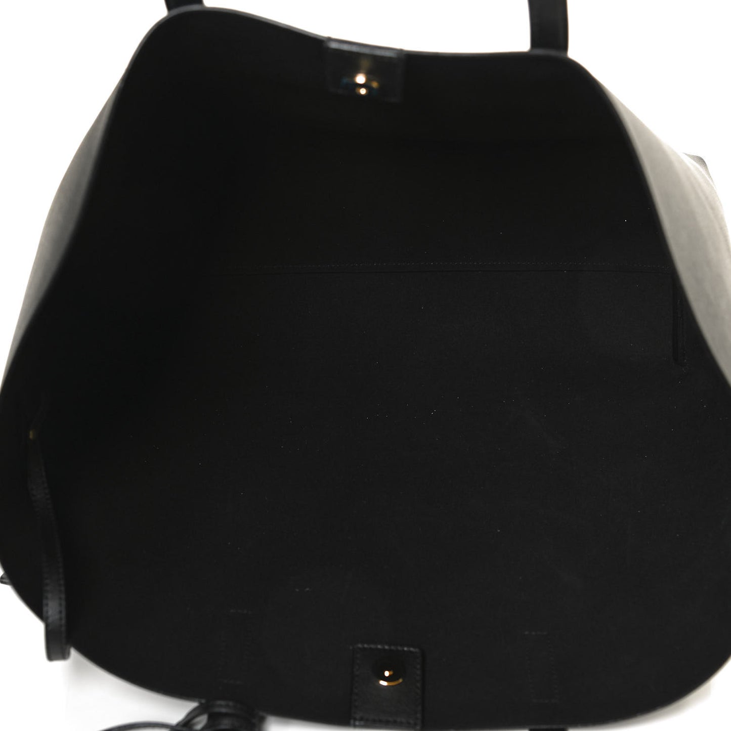 Calfskin Large Shopping Tote Black