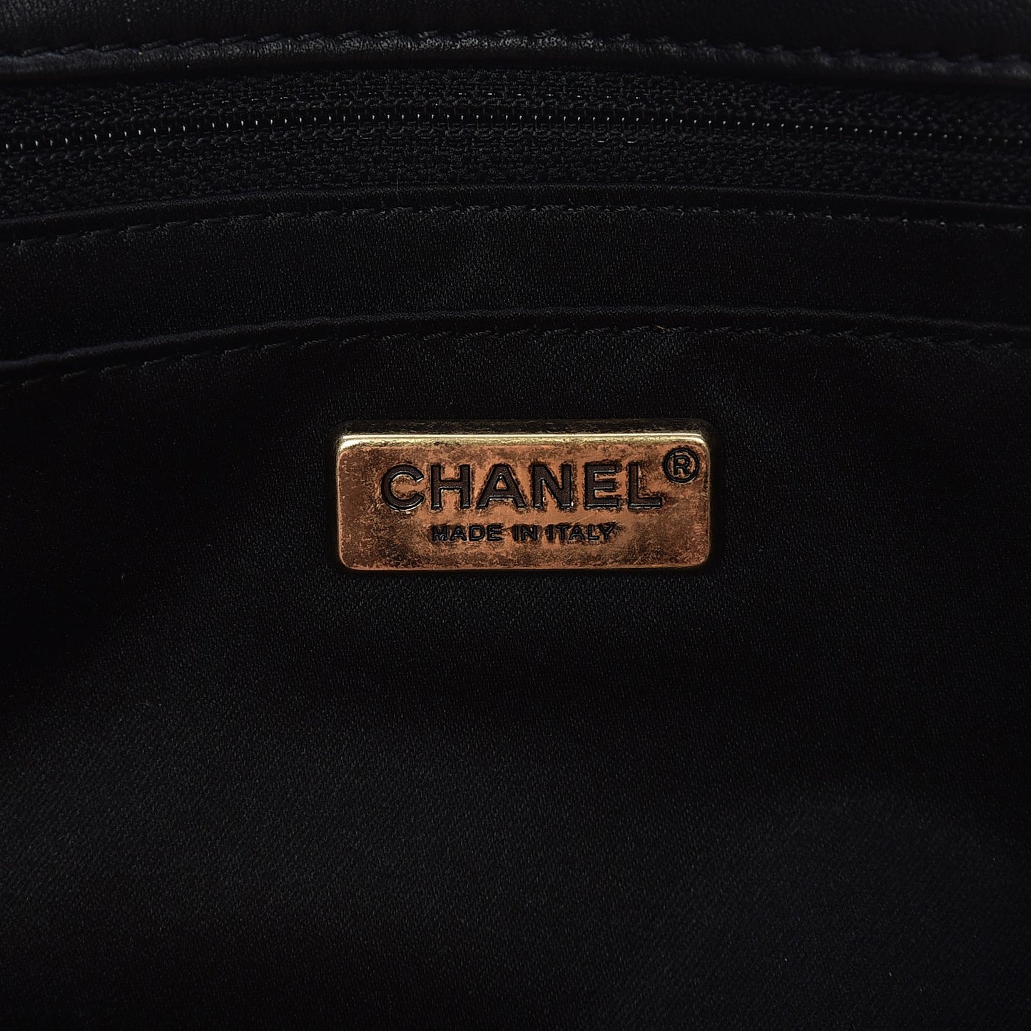 Sequin Medium Flap Bronze Black