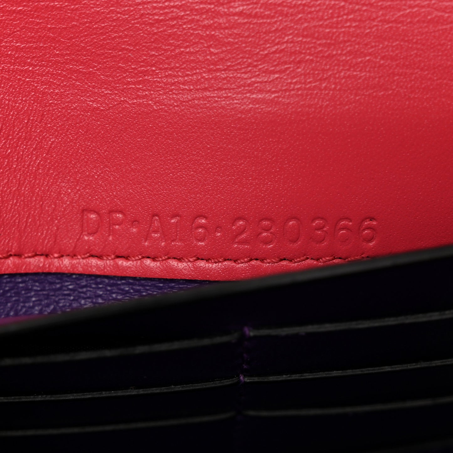 Calfskin Serpenti Forever Chain Wallet Reef Coral