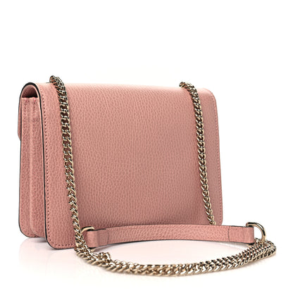 Gucci Dollar Calfskin Small Interlocking G Shoulder Bag Soft Pink 3 of 10