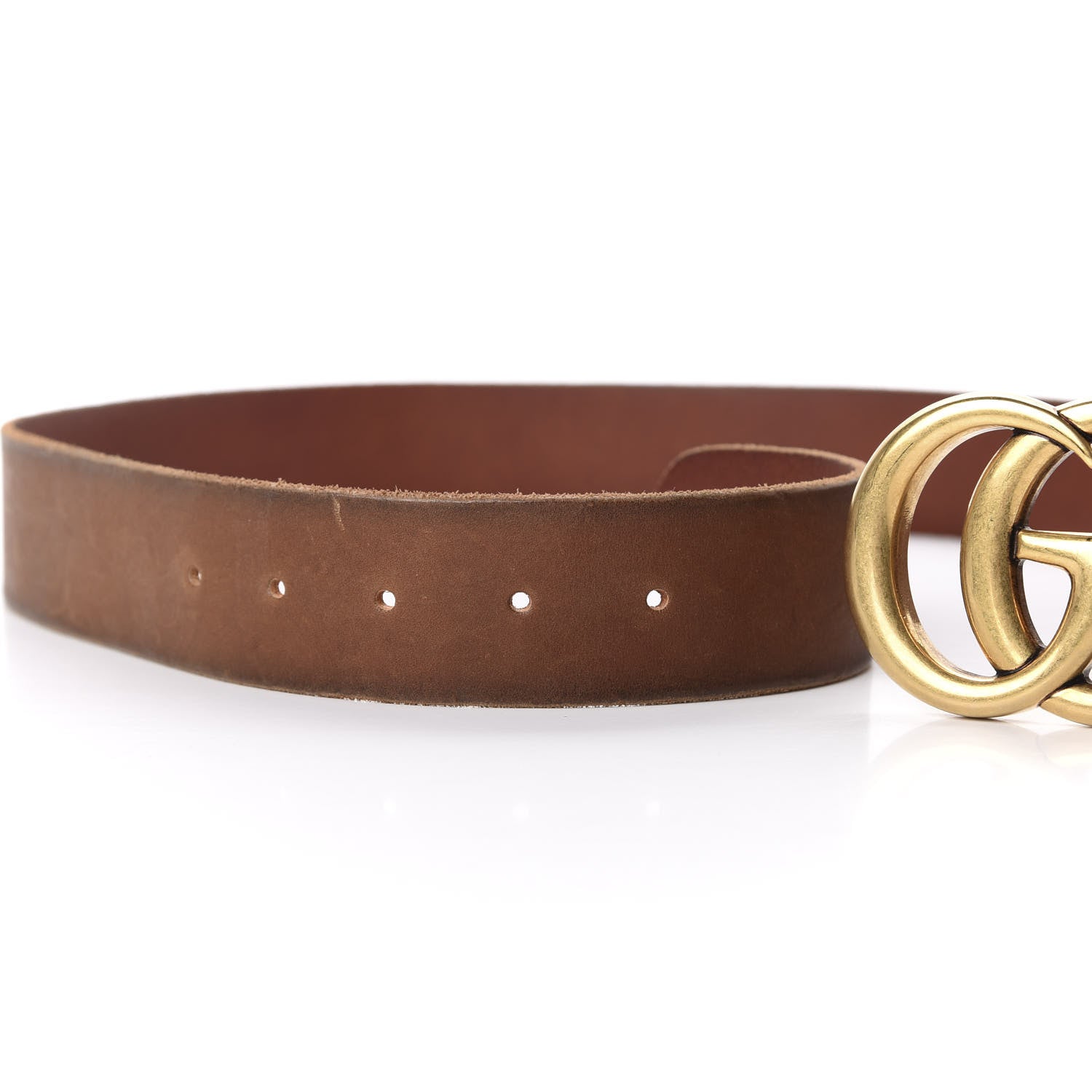 Gucci Faded Calfskin Double G 40mm Belt 85 34 Cuir 4 of 4