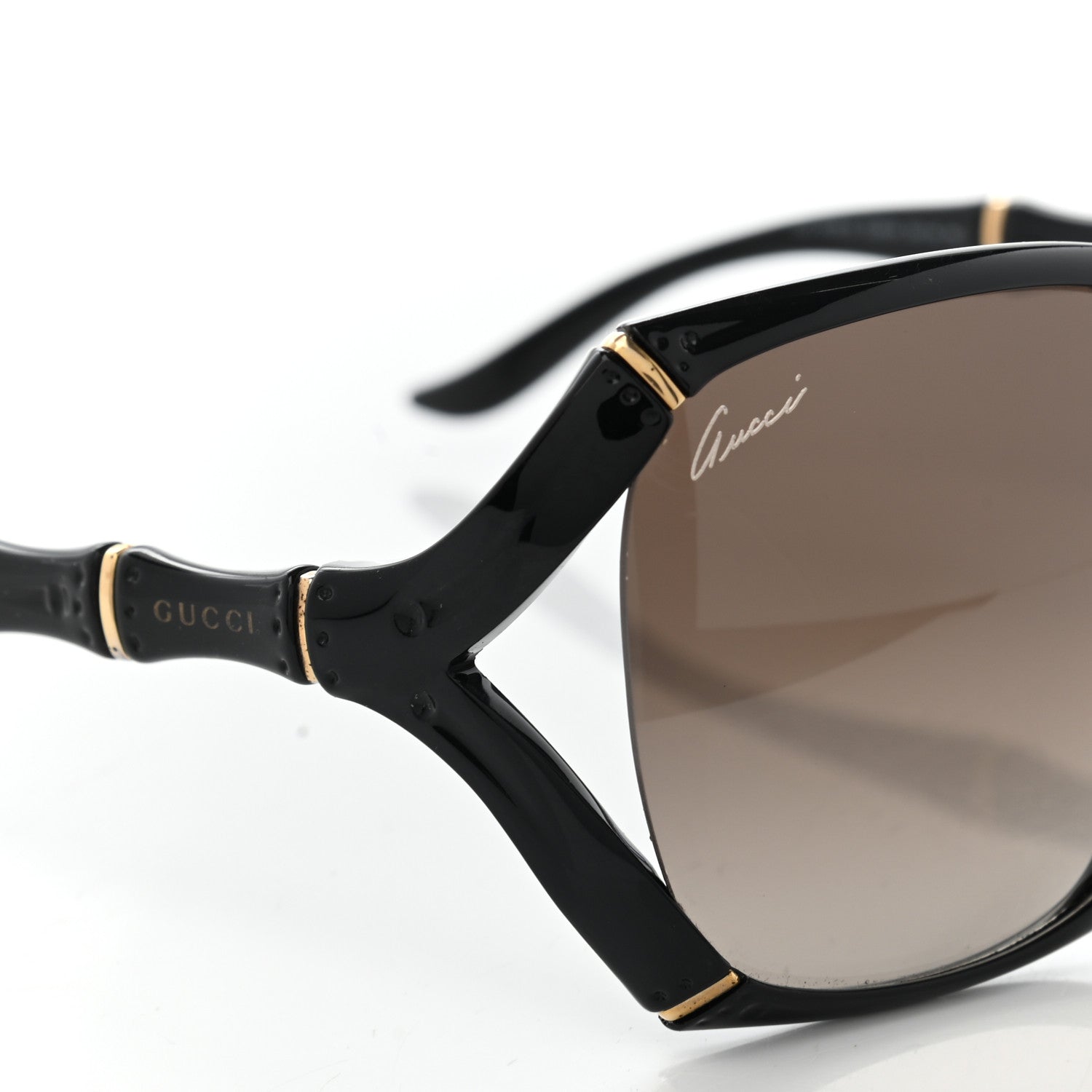 Gucci Acetate Bamboo Effect Sunglasses GG3508/S Black 8 of 10