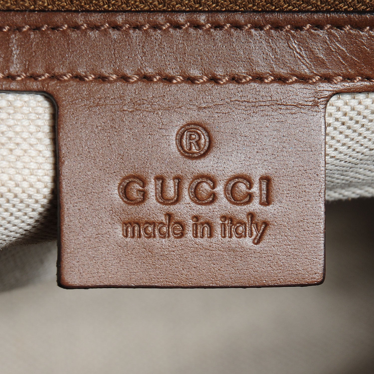 Gucci Nubuck Vintage Web Medium Boston Beige 7 of 8