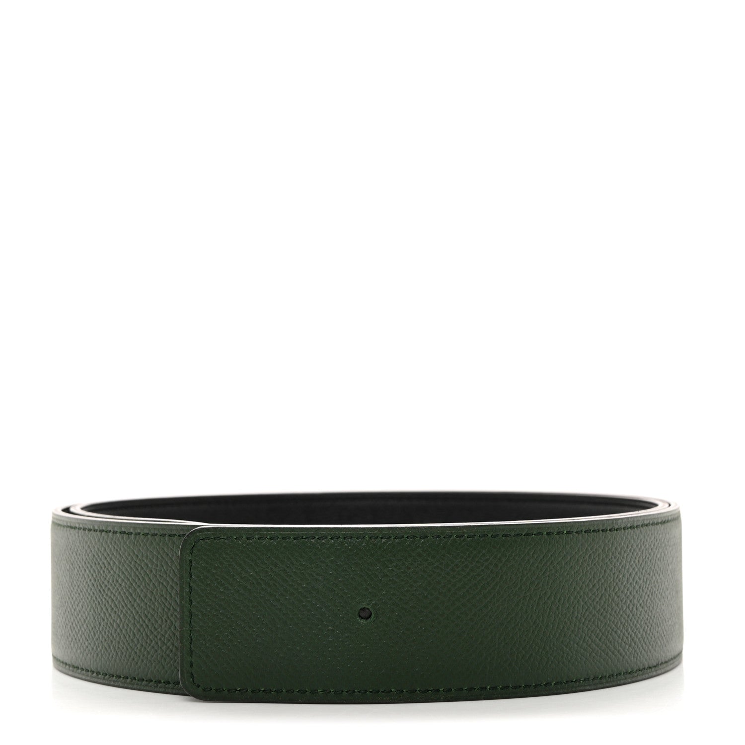 Hermes Epsom 42mm Belt Strap 90 Black Vert Anglais 1 of 10