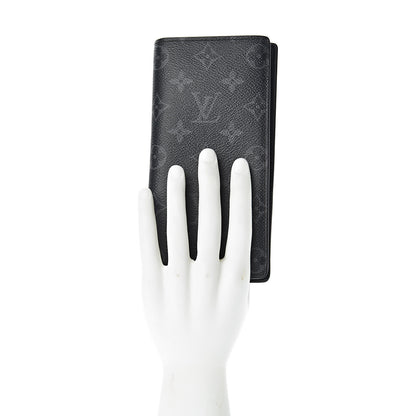 Louis Vuitton Monogram Eclipse Brazza Wallet 2 of 6