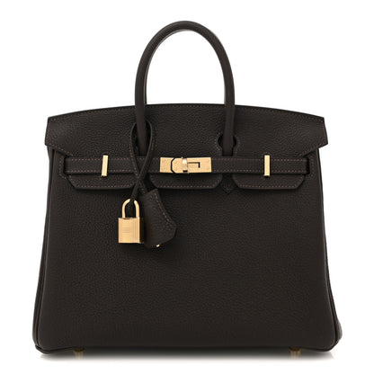Hermes Togo Birkin 25 Bai Brun 1 of 10