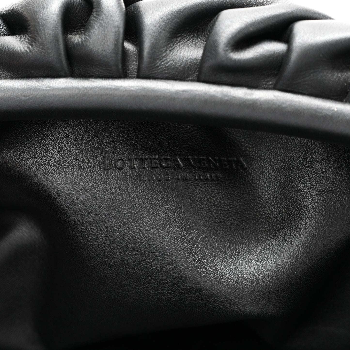 Smooth Butter Calf The Pouch Oversized Clutch Black