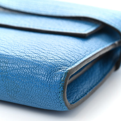 Hermes Chevre Mysore Kelly Longue Wallet Bleu Zanzibar 15 of 15