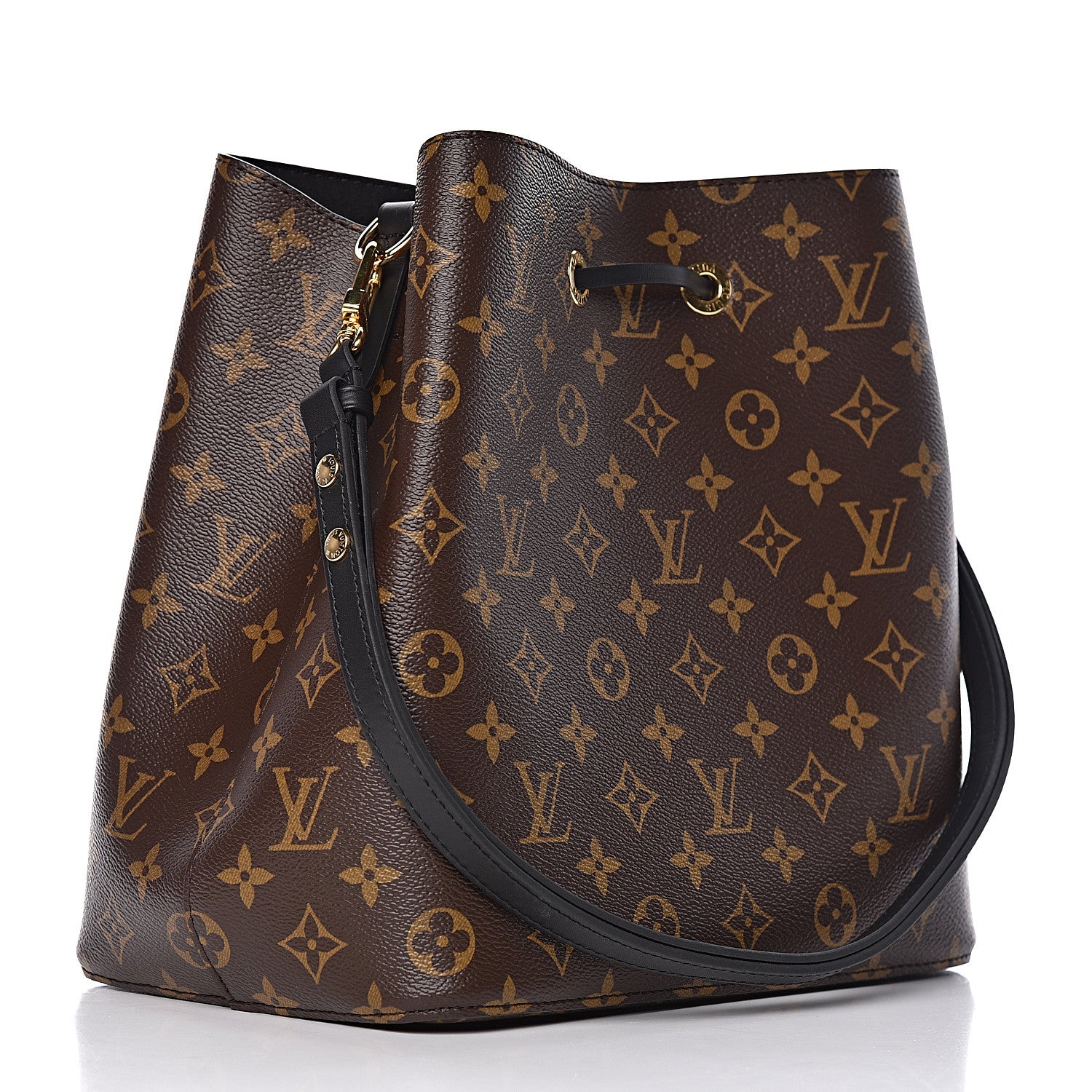 Louis Vuitton Monogram Neonoe MM Black 3 of 9
