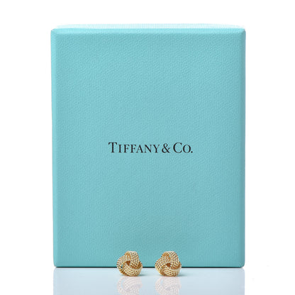 Tiffany 18K Yellow Gold Twist Knot Earrings 5 of 5