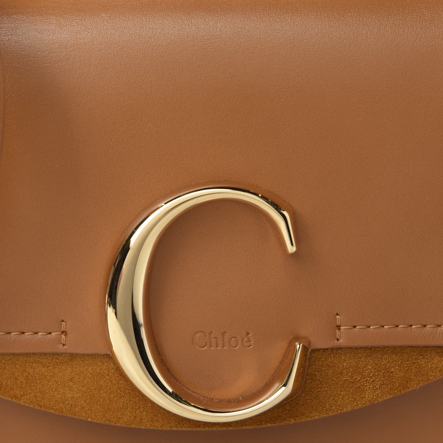 Calfskin Mini C Double Carry Autumnal Brown