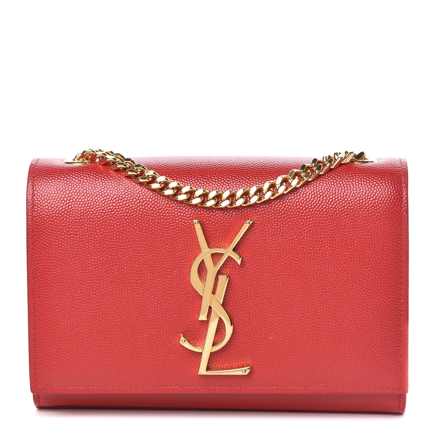 Grain De Poudre Small Monogram Kate Satchel Red