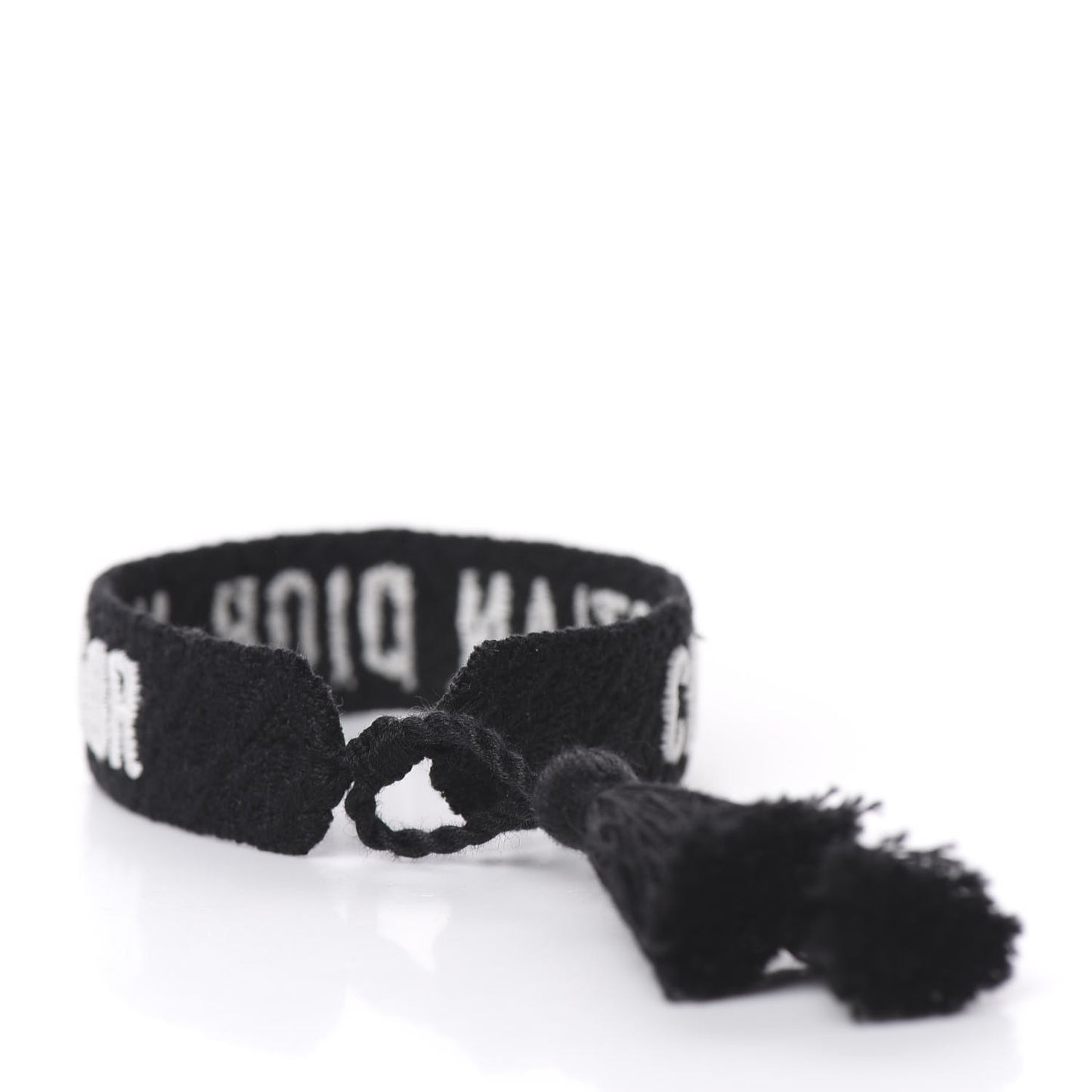 Woven Cotton J'Adior Friendship Bracelet Black