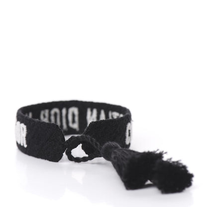 Christian Dior Woven Cotton J'Adior Friendship Bracelet Black 3 of 3